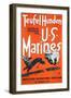 Teufel Hunden U.S. Marines Poster, C.1918-null-Framed Giclee Print