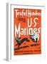 Teufel Hunden U.S. Marines Poster, C.1918-null-Framed Giclee Print