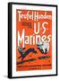 Teufel Hunden U.S. Marines Poster, C.1918-null-Framed Giclee Print