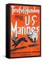 Teufel Hunden U.S. Marines Poster, C.1918-null-Framed Stretched Canvas