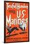 Teufel Hunden U.S. Marines Poster, C.1918-null-Framed Giclee Print