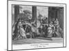 Teuta Queen of the Illyrians Orders the Roman Ambassadors to be Killed-Augustyn Mirys-Mounted Art Print