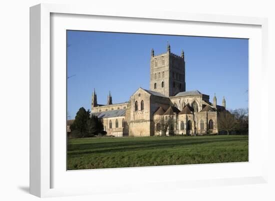 Tewkesbury Abbey (Abbey Church of St. Mary the Virgin), Tewkesbury, Gloucestershire, England, UK-Stuart Black-Framed Photographic Print