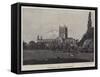 Tewkesbury Abbey, Gloucestershire-null-Framed Stretched Canvas