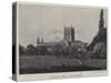 Tewkesbury Abbey, Gloucestershire-null-Stretched Canvas