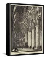 Tewkesbury Abbey, Proposed Restoration of Choir-null-Framed Stretched Canvas