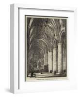 Tewkesbury Abbey, Proposed Restoration of Choir-null-Framed Giclee Print