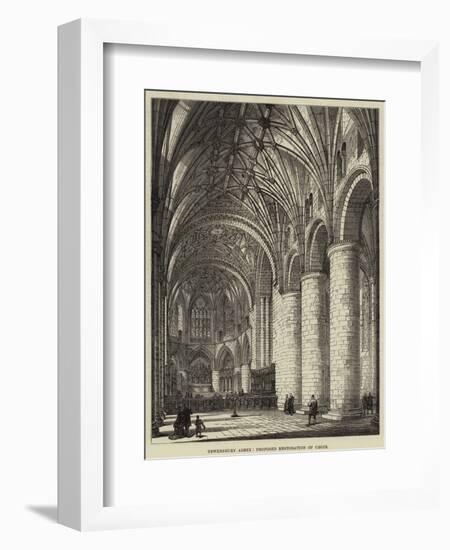 Tewkesbury Abbey, Proposed Restoration of Choir-null-Framed Giclee Print