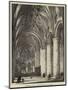 Tewkesbury Abbey, Proposed Restoration of Choir-null-Mounted Giclee Print