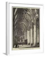 Tewkesbury Abbey, Proposed Restoration of Choir-null-Framed Giclee Print