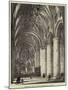 Tewkesbury Abbey, Proposed Restoration of Choir-null-Mounted Giclee Print