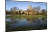 Tewkesbury Abbey Reflected in Flooded Meadow, Tewkesbury, Gloucestershire, England, UK-Stuart Black-Mounted Photographic Print