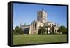 Tewkesbury Abbey, Tewkesbury, Gloucestershire, England, United Kingdom, Europe-Stuart Black-Framed Stretched Canvas