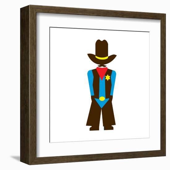 Tex from Dallas-Tosh-Framed Art Print