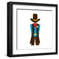 Tex from Dallas-Tosh-Framed Art Print