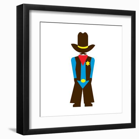 Tex from Dallas-Tosh-Framed Art Print