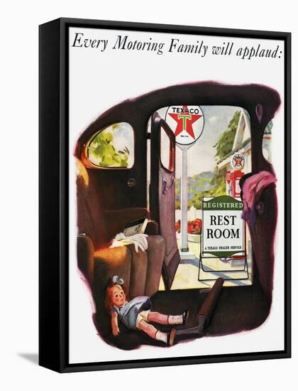 Texaco Advertisement, 1938-null-Framed Stretched Canvas