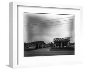 Texaco Gas Station, Circa 1928-Chapin Bowen-Framed Giclee Print