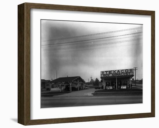 Texaco Gas Station, Circa 1928-Chapin Bowen-Framed Giclee Print