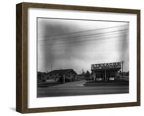 Texaco Gas Station, Circa 1928-Chapin Bowen-Framed Giclee Print