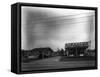 Texaco Gas Station, Circa 1928-Chapin Bowen-Framed Stretched Canvas