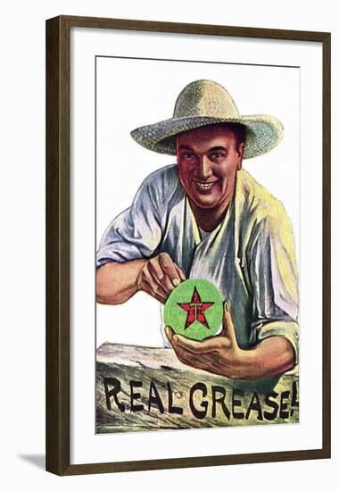 Texaco Grease-null-Framed Giclee Print