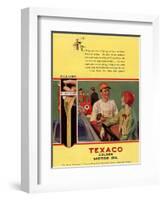 Texaco, Magazine Advertisement, USA, 1926-null-Framed Giclee Print