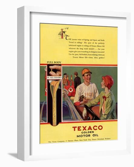 Texaco, Magazine Advertisement, USA, 1926-null-Framed Giclee Print