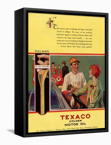 Texaco, Magazine Advertisement, USA, 1926-null-Framed Stretched Canvas