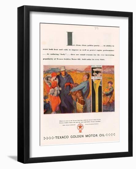 Texaco, Magazine Advertisement, USA, 1928-null-Framed Giclee Print
