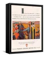 Texaco, Magazine Advertisement, USA, 1928-null-Framed Stretched Canvas