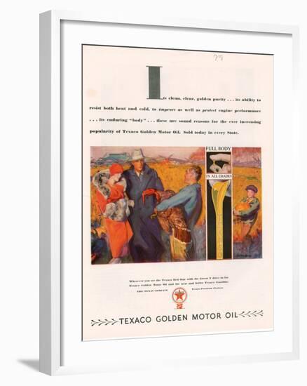 Texaco, Magazine Advertisement, USA, 1928-null-Framed Giclee Print