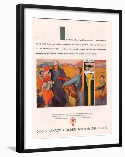 Texaco, Magazine Advertisement, USA, 1928-null-Framed Giclee Print