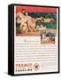 Texaco, Magazine Advertisement, USA, 1929-null-Framed Stretched Canvas