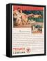 Texaco, Magazine Advertisement, USA, 1929-null-Framed Stretched Canvas