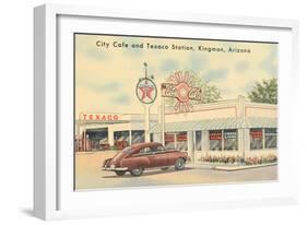 Texaco Station, Kingman, Arizona, Route 66-null-Framed Art Print