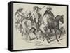 Texan Mounted Militia-null-Framed Stretched Canvas