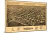 Texarkana, Arkansas - Panoramic Map-Lantern Press-Mounted Art Print