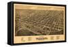 Texarkana, Arkansas - Panoramic Map-Lantern Press-Framed Stretched Canvas