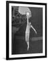 Texas A&M Basketball Player Bob Kurland Reaching to Make a Basket-Myron Davis-Framed Photographic Print