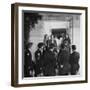 Texas A&M ROTC Cadet Corps Military Ball, Early Good Night is Said After Ball by Five Girls-Frank Scherschel-Framed Photographic Print