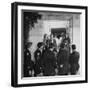 Texas A&M ROTC Cadet Corps Military Ball, Early Good Night is Said After Ball by Five Girls-Frank Scherschel-Framed Photographic Print