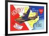 Texas - B-24 Howdy, Bound for Tokyo WWII Promo-Lantern Press-Framed Art Print