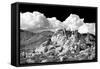 Texas Canyon Rocks BW-Douglas Taylor-Framed Stretched Canvas