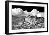 Texas Canyon Rocks BW-Douglas Taylor-Framed Photo