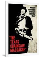 Texas Chainsaw Massacre- Leatherface Silhouette-null-Framed Poster