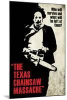 Texas Chainsaw Massacre- Leatherface Silhouette-null-Mounted Poster