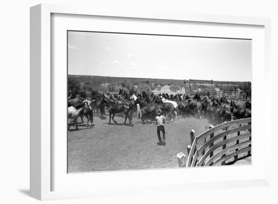 Texas: Cowboy, 1939-Russell Lee-Framed Giclee Print