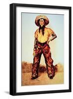 Texas Cowboy, c.1890-Frederic Sackrider Remington-Framed Giclee Print