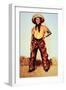 Texas Cowboy, c.1890-Frederic Sackrider Remington-Framed Giclee Print